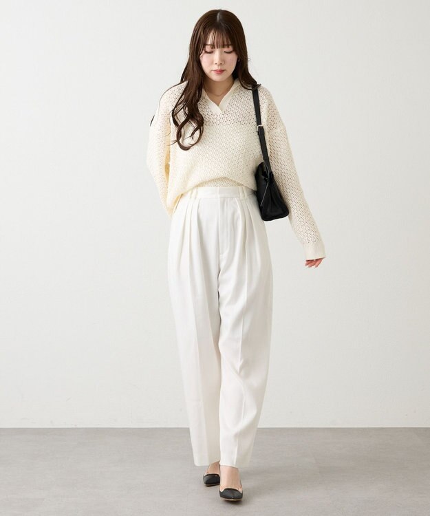 russet レザーショルダーバッグ(CE-1628) Black