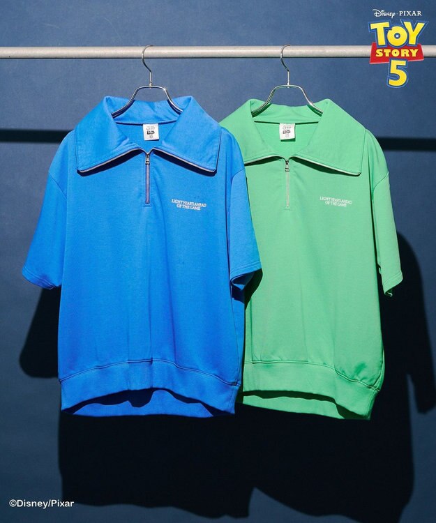 AMERICAN HOLIC 【TOY STORY 5】ハーフZIPプルオーバー Light Green