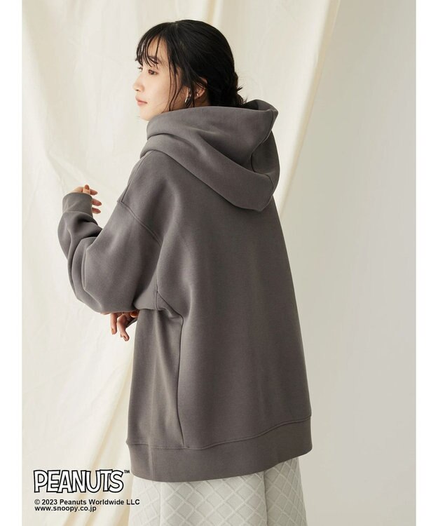 CRAFT STANDARD BOUTIQUE ＰＥＡＮＵＴＳ裏起毛スウェットパーカー Charcoal Gray