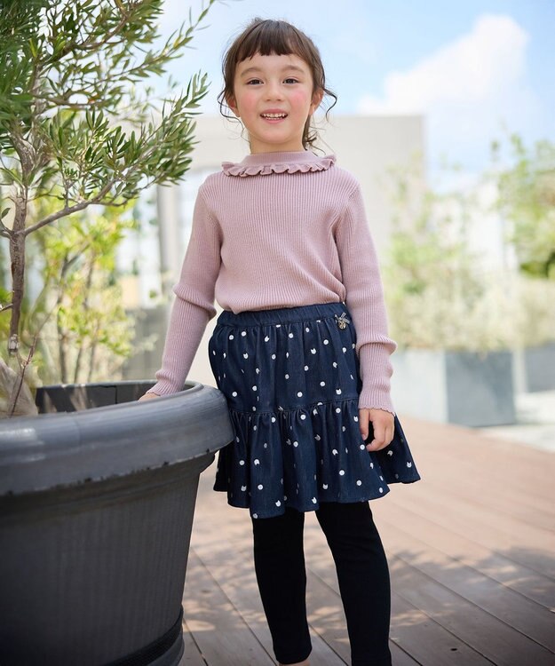 ANY KIDS しあわせタッチニット ピンク