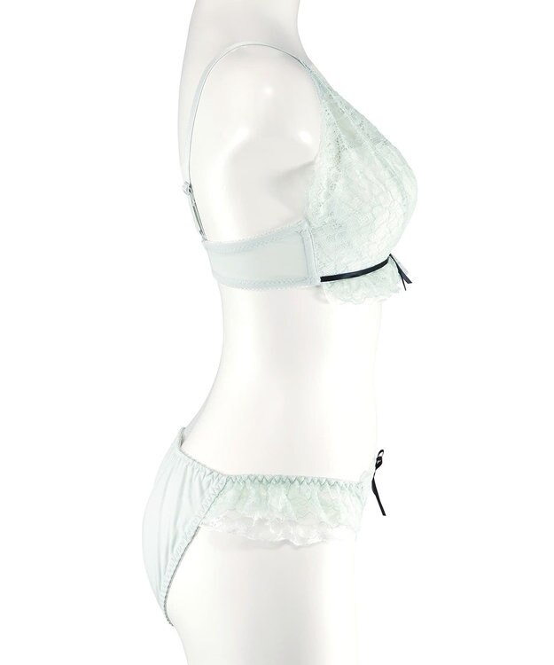 San-ai Resort（三愛水着楽園） レーシーバイカラーノンワイヤーブラセット 【northerly】 ミント