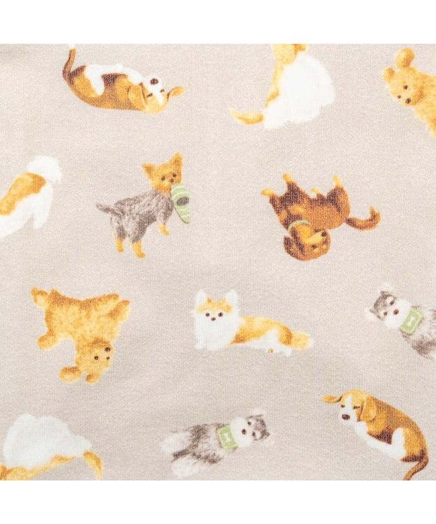 PET PARADISE ペットパラダイス makokoro ペティヒート 腹巻 《犬柄》 中型犬 大型犬 グレイッシュベージュ