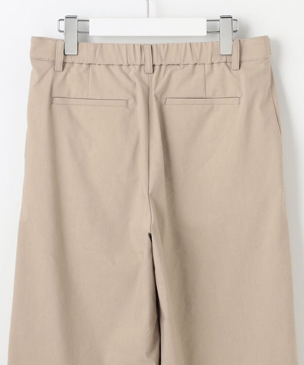 J.PRESS LADIES L 【洗える】リネンストレッチ ワイド パンツ ベージュ系