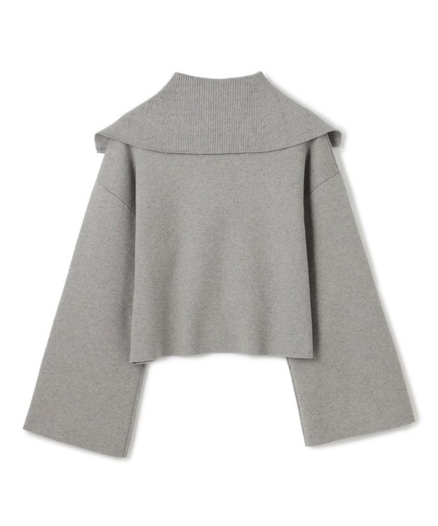 uncrave カシミヤブレンドニット ジップアップブルゾン グレー