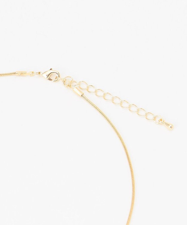 ANY 【WEB限定】オパール風モチーフネックレス ブラウン