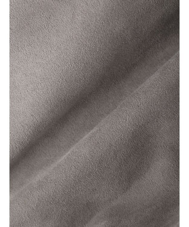 Green Parks スウェード調ギャザーブルゾン Gray