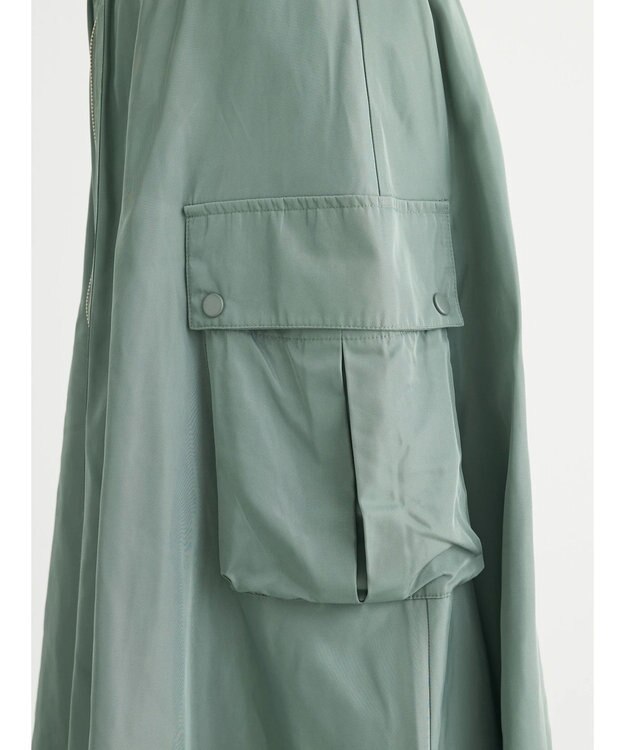 Green Parks ・ＳＵＧＡＲ　ＳＰＯＯＮ　ミリタリーフレアスカート Khaki