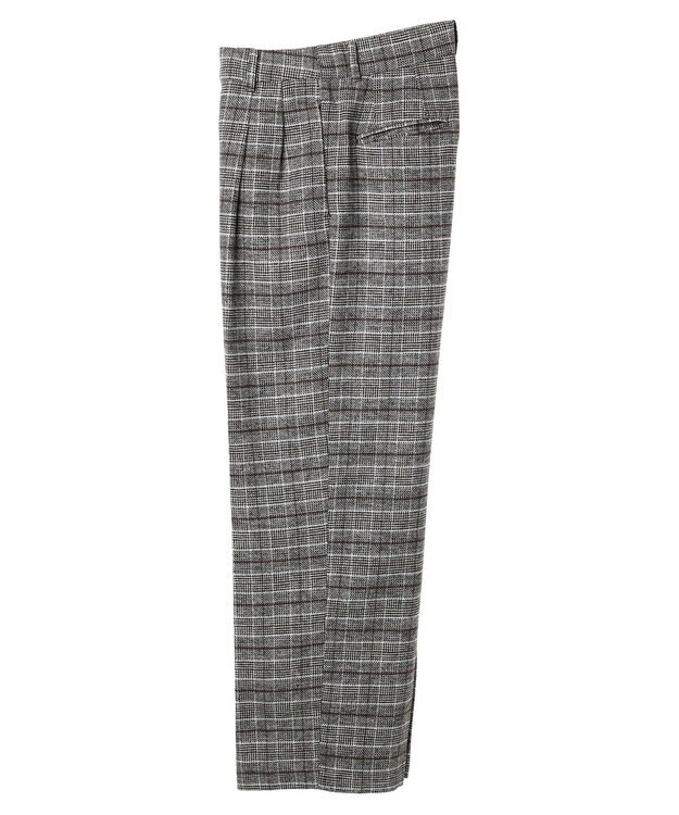 AMERICAN HOLIC ツイードタックワイドパンツ Glen Check
