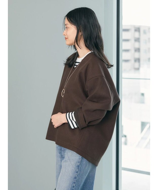 AMERICAN HOLIC 圧縮ポンチスキッパープルオーバー Brown