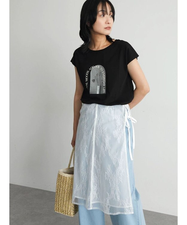 Green Parks ２ｗａｙ　巻きスカート（レース） Off White