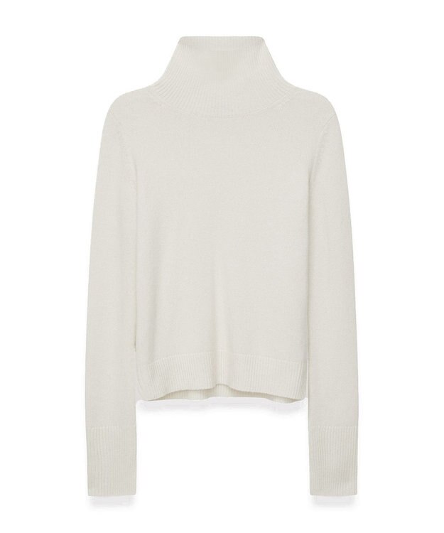 JOSEPH 【FOUNDATIONS】ライトピュアカシミヤ　ハイネックニット Ivory