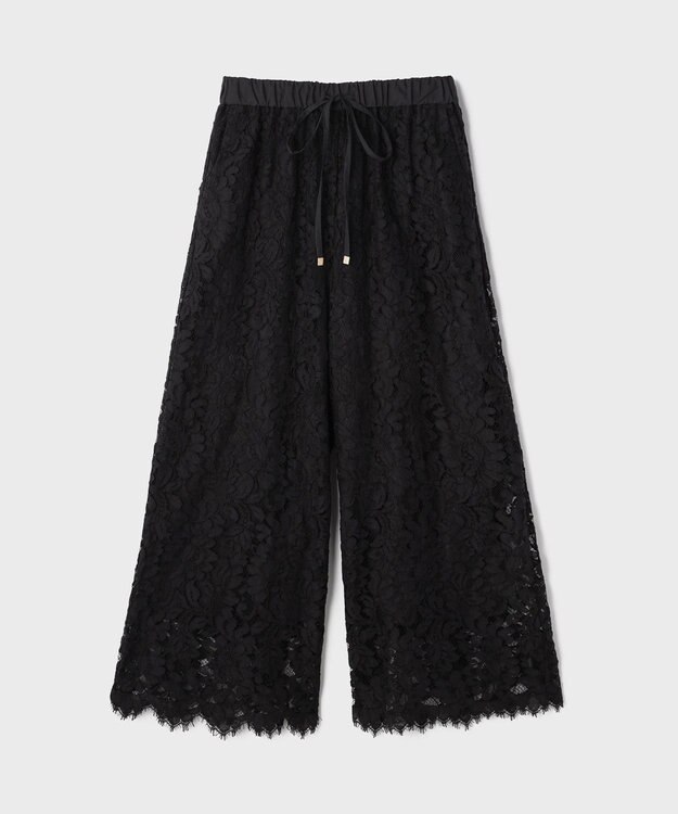 GRACE CONTINENTAL レースイージーパンツ ブラック