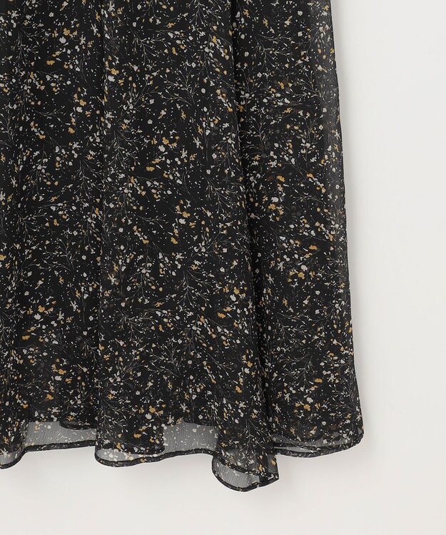 ANY SIS S 【洗える】ミニフラワープリント ワンピース ブラック系