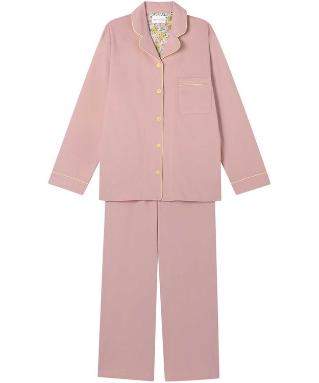 une nana cool 【綿100%】なめらかハイゲージ天竺パジャマ MADE WITH LIBERTY FABRIC ベビーピンク