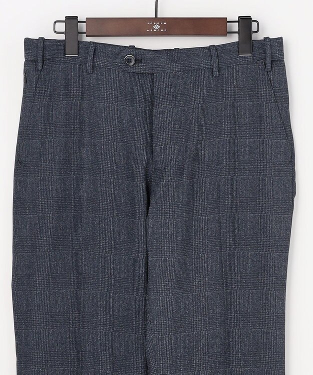 JOSEPH ABBOUD 【ウエストも伸びる!/清涼/軽量/ストレッチ】クールピケストレッチ パンツ ネイビー系3