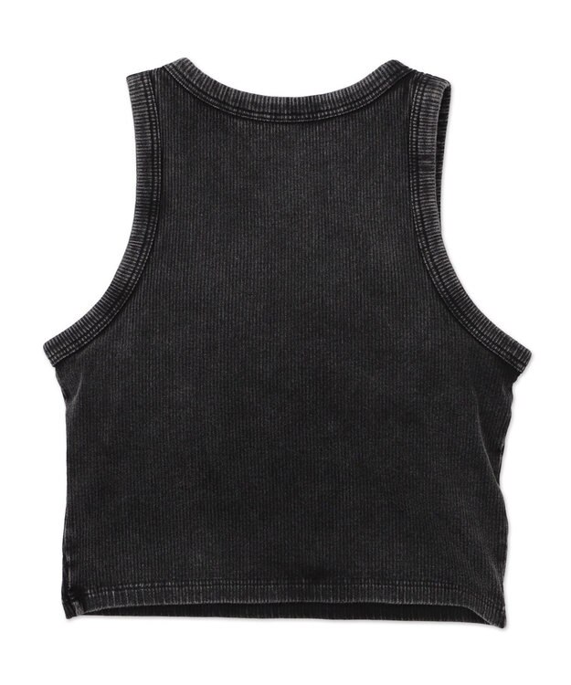 WEGO 【カップ付きインナー】ヴィンテージウォッシュカップインアメスリタンク スミクロ