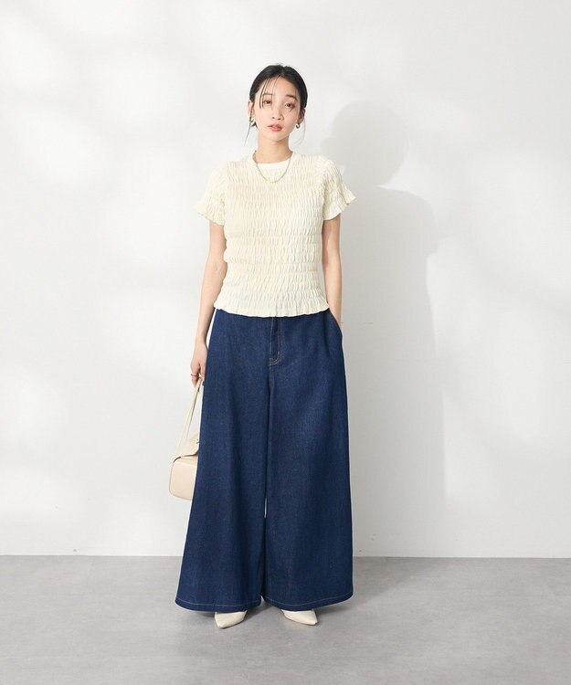 CRAFT STANDARD BOUTIQUE デニムタックパンツ Dark Indigo