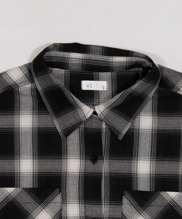 WEGO 2WAYオフショルシャツ ブラック