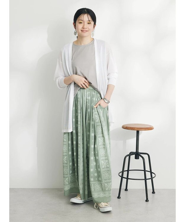 CRAFT STANDARD BOUTIQUE シアーニットトッパーカーディガン Off White