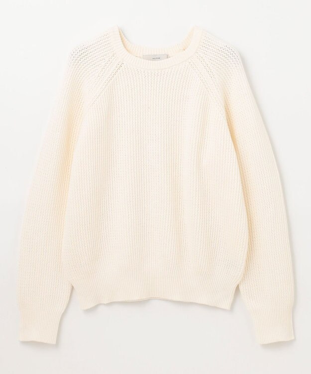 ANY 【洗濯機可/UVカット/アンチピリング】コットンメッシュニット オフ