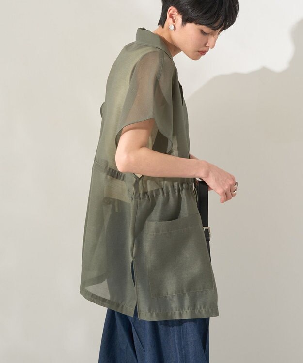 AMERICAN HOLIC シアーオーバーサイズテーラードベスト【WEB限定カラー有り】 Khaki