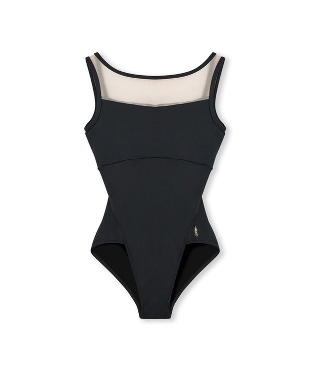 Chacott ノースリーブレオタード ブラック