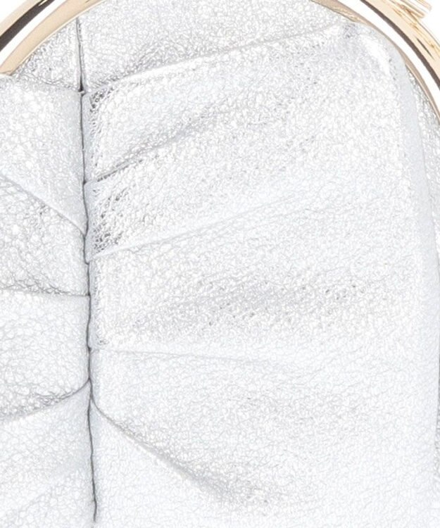 LANVIN en Bleu オリオン リボン口金小銭入れ シルバー