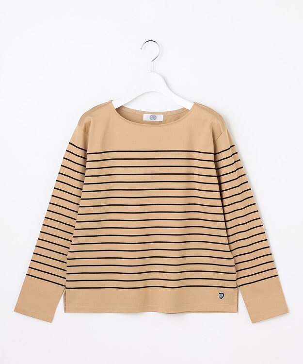 J.PRESS LADIES バスクボーダー カットソー キャメルベース系