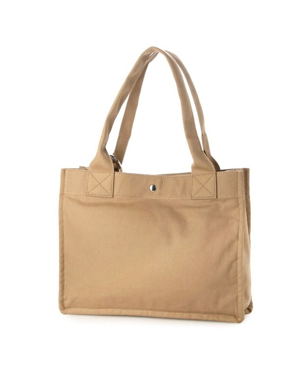 UNBILLION カシュカシュ cachecache / フロッキーポーチ付きキャンバストート ベージュ