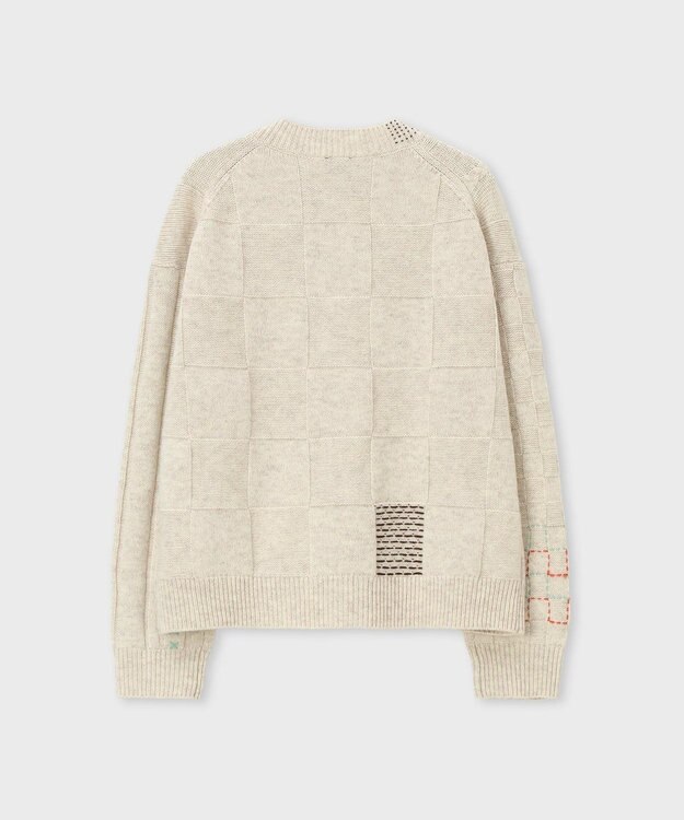 Paul Smith パッチワーク カーディガン エクリュ