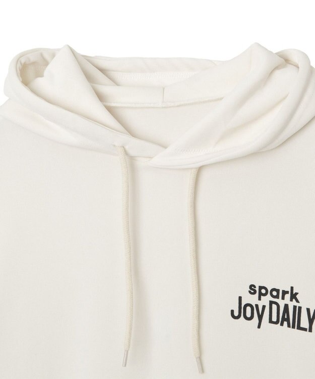 WEGO チェックレイヤードパーカー ホワイト