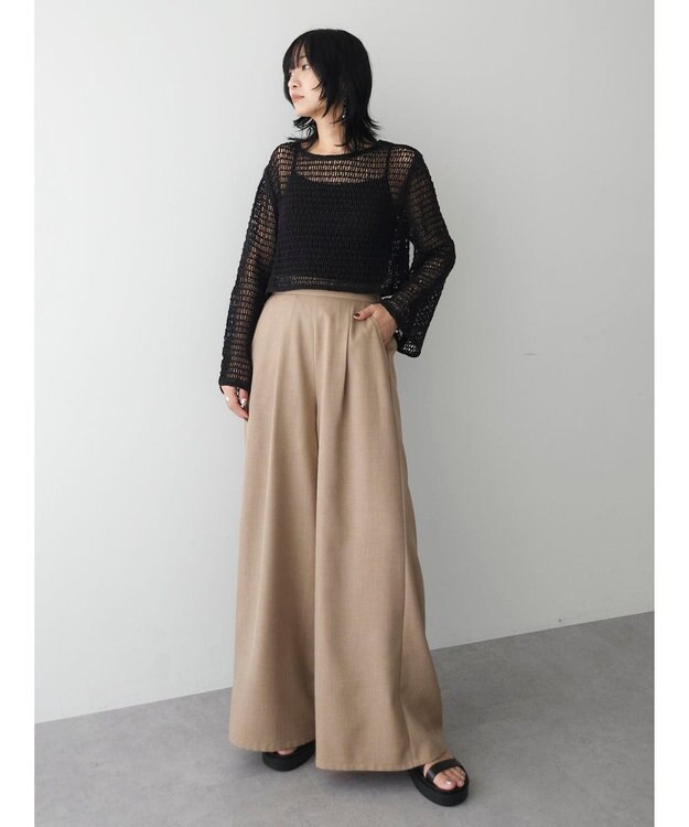 Green Parks ・ＳＵＧＡＲ　ＳＰＯＯＮ　クロシェロングスリーブ Black