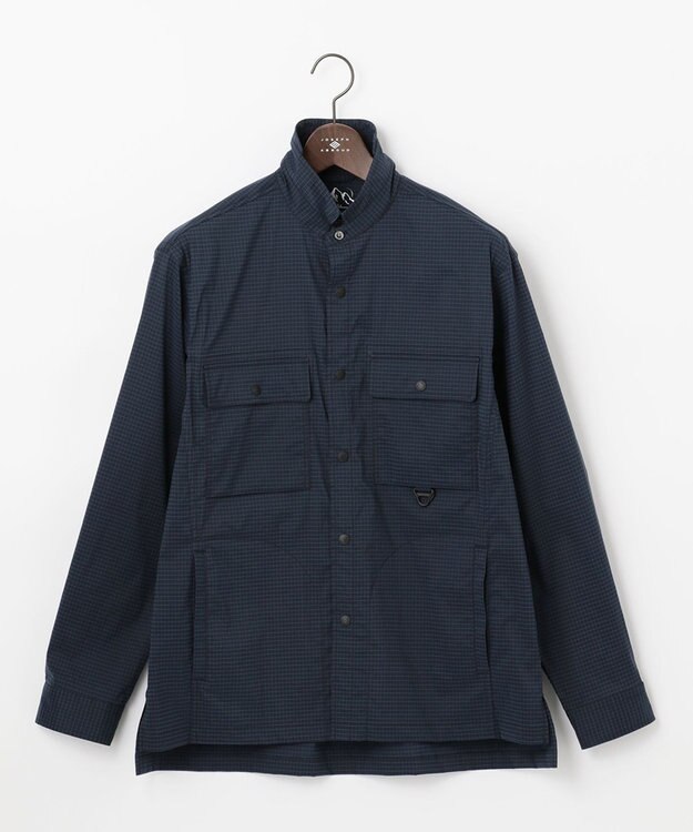 JOSEPH ABBOUD MOUNTAIN 【UNISEX】パワーリップワッシャー シャツ ネイビー系