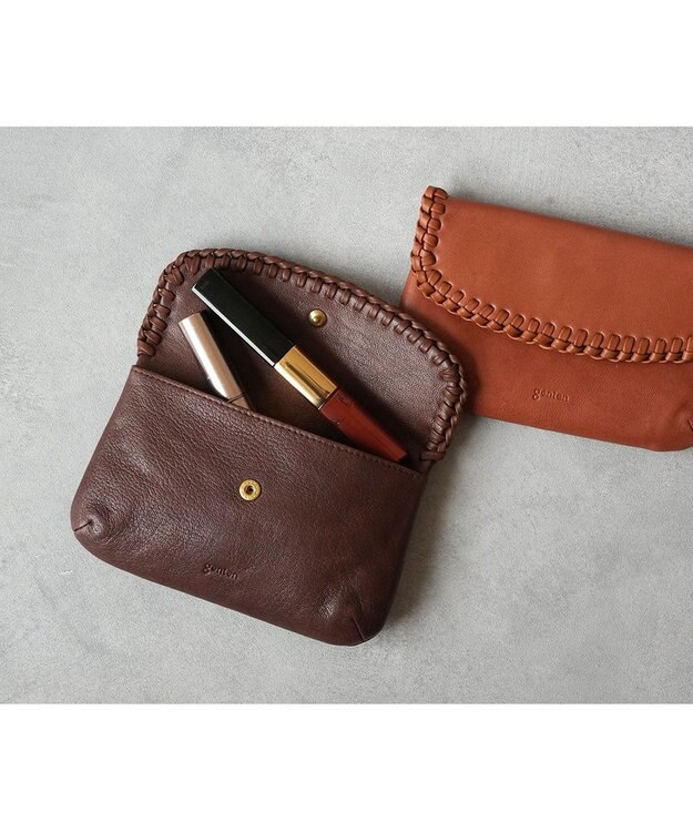 genten ウールシープソフト ポーチ ノウチャ