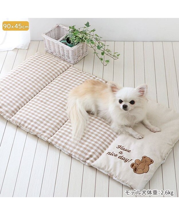 PET PARADISE ペットパラダイス クールロールマット 《くまちゃん 水玉柄》 小型犬 くまちゃん 水玉柄