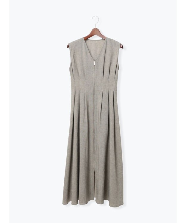 Te chichi ミックスツイルジャンスカワンピース(セットアップ可)《2026 SUMMER LOOK item》 ベージュ