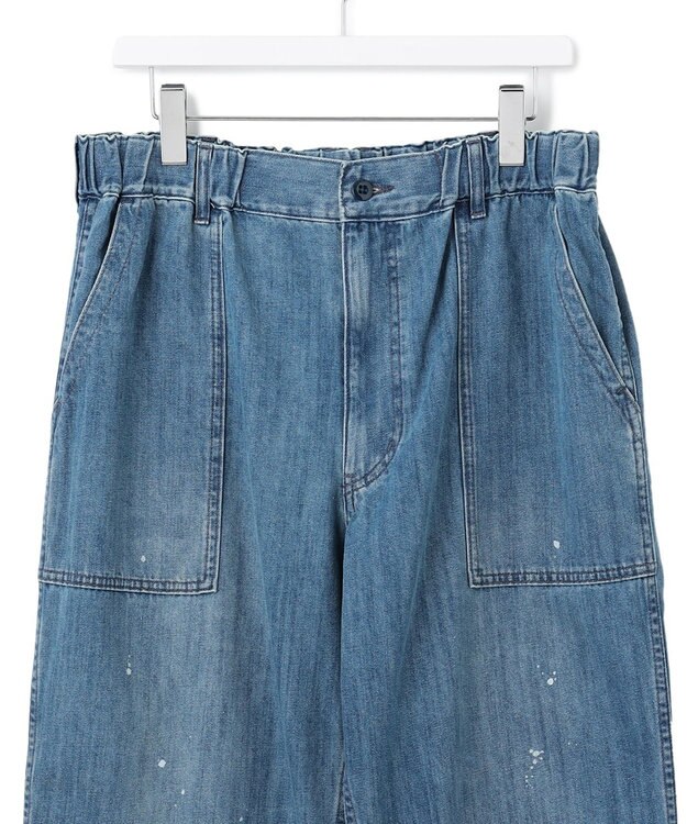 J.PRESS YORK STREET 【UNISEX】ワイド デニムパンツ ネイビー系