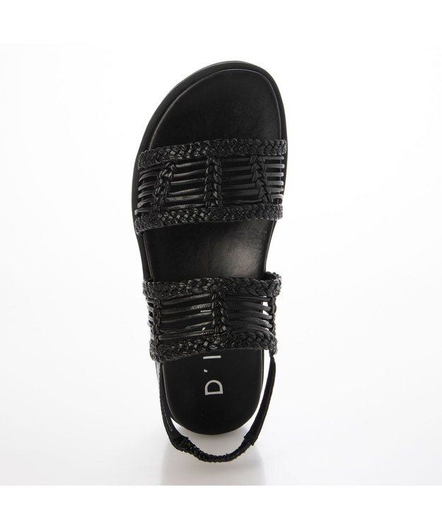 MODE ET JACOMO <D'ICI>フットベッドメッシュサンダル ブラック