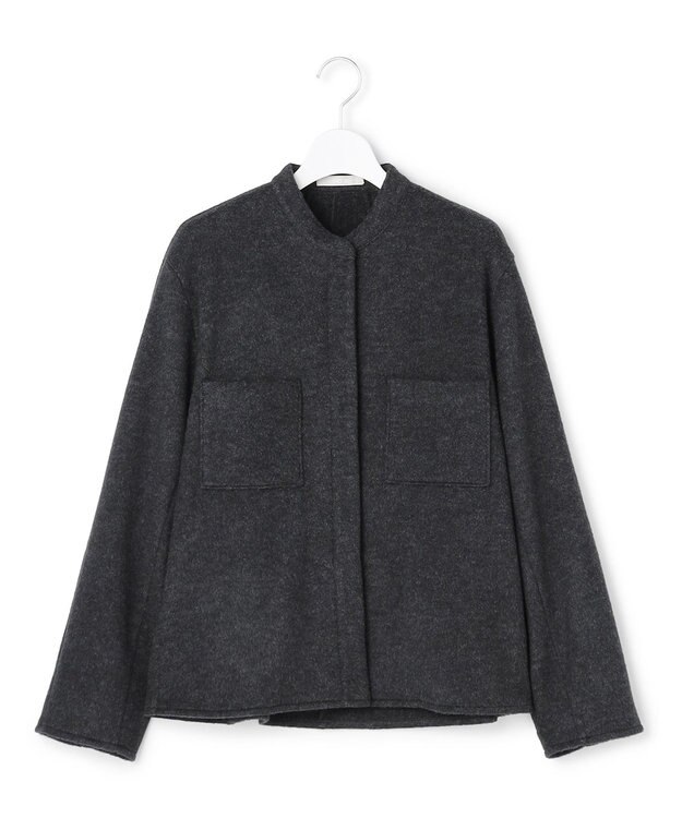 ICB L ウーレットシャギー ブルゾン チャコール