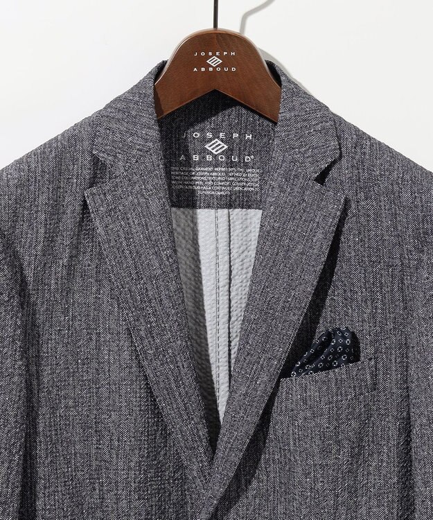 JOSEPH ABBOUD 【キングサイズ・ストレッチ・洗える・軽量・防しわ・速乾・エコ撥水】ライトウェーブジャケット グレー系