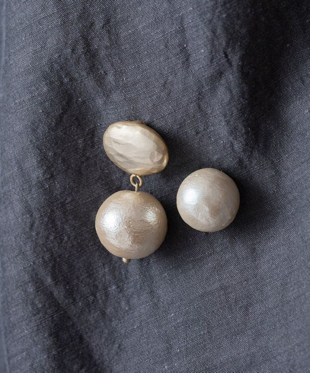 Pisceans オーバルカボション&コットンパール2setブローチ