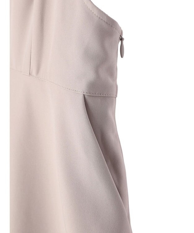 earth music&ecology Ｖネック切替ジャンスカ Beige