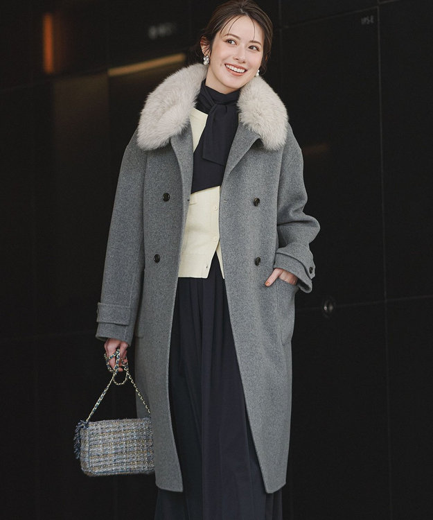 23区 【VERY掲載】MANTECOPureリバー スタンドカラーコート