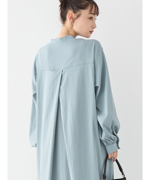 AMERICAN HOLIC バンドカラーバックタックワンピース Sax