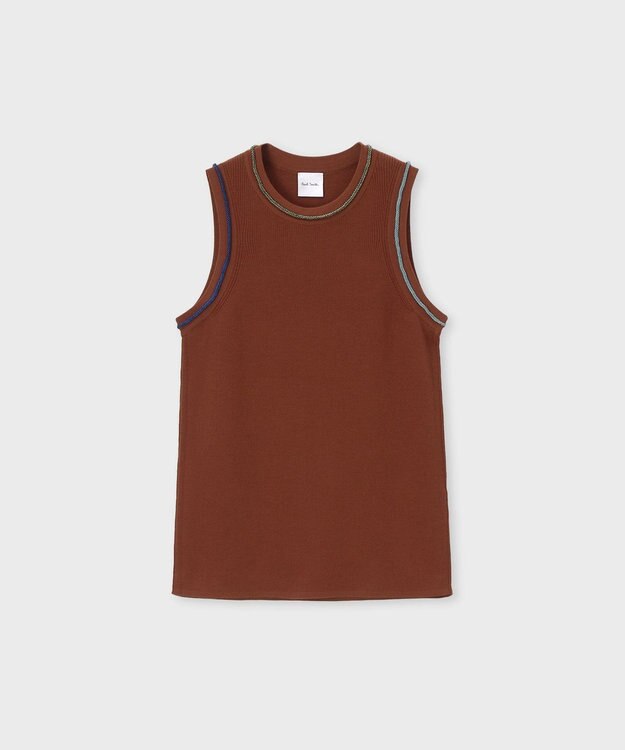 Paul Smith カラースキーム ノースリーブニット ブラウン