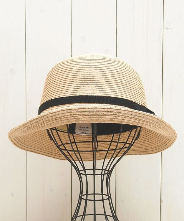 石田製帽 ラフィアブレード ソフトハットブルトン ナチュラル