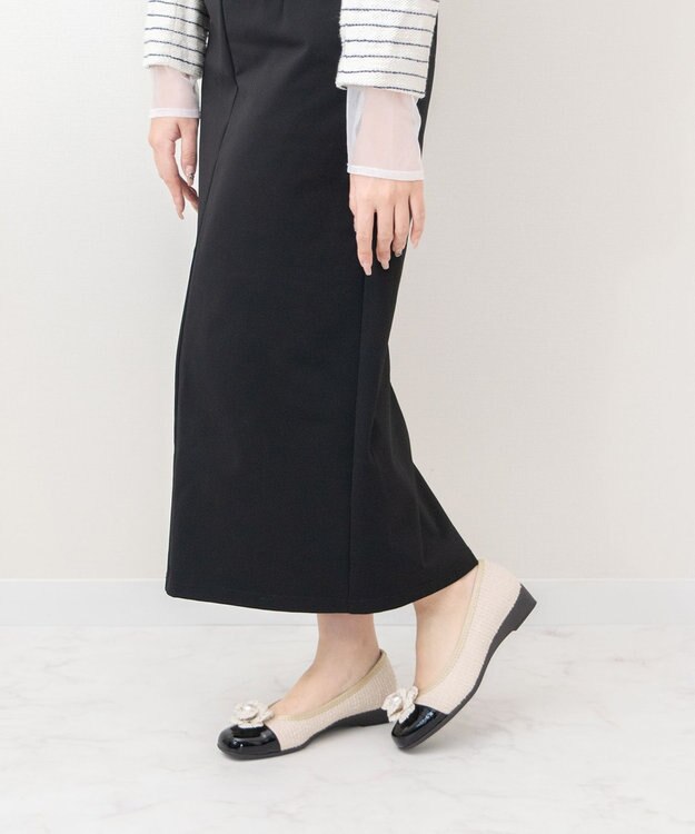 Bridget Birkin ＜3E＞【Bridget Birkin Walk】フラワーパールウォーキングパンプス ベージュ