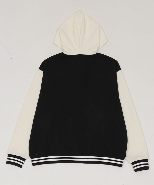 WEGO 【ユニセックス着用ITEM】スウェットフードスタジャン ブラック