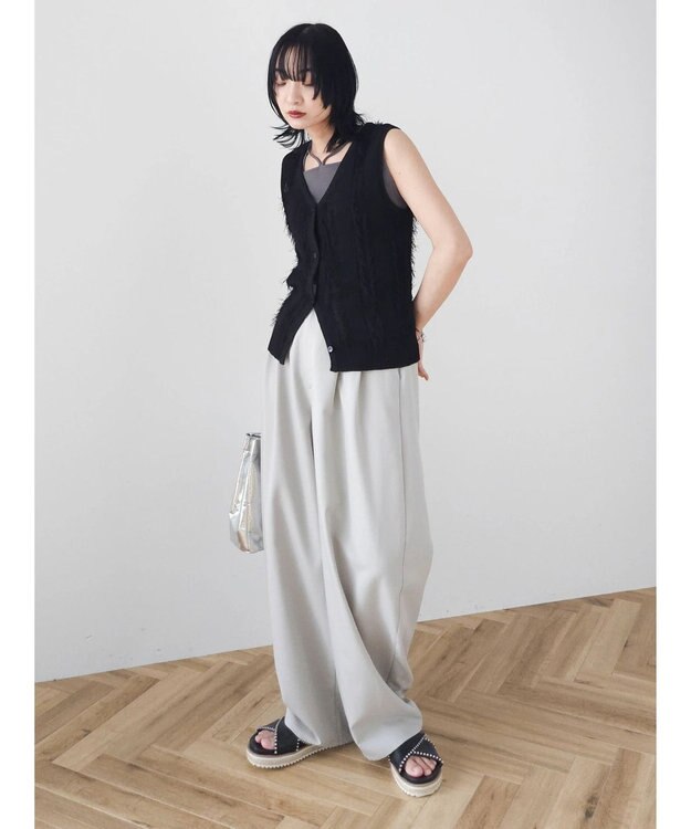 Green Parks マルチストラップテレコタンク Charcoal Gray