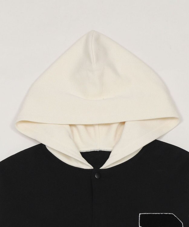 WEGO 【ユニセックス着用ITEM】スウェットフードスタジャン ブラック